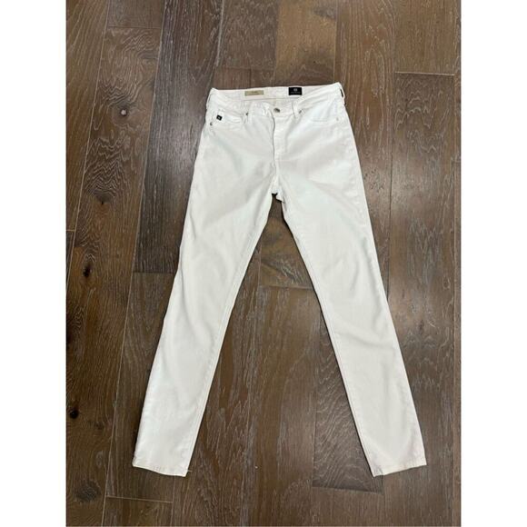 AG Ariano Goldschmied Prima cigarette Y2K white jeans skinny stretch size 27 - Picture 5 of 11